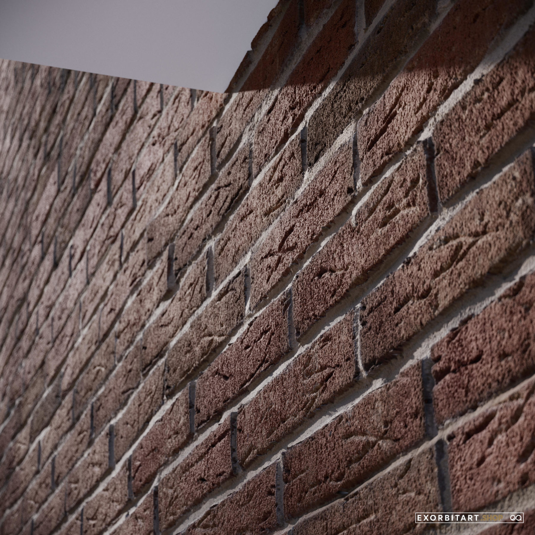 Modern Red Brick PBR Texture 320x224cm   Modern Red Brick Exorbitart Prev3 1800x1800 